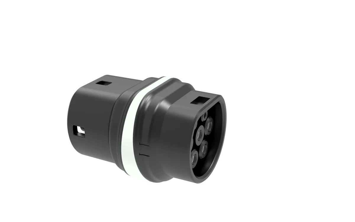 GB/T to Type 2 white adapter