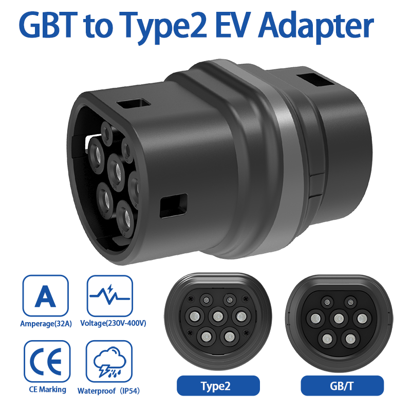 GB/T to Type 2 EV adapter